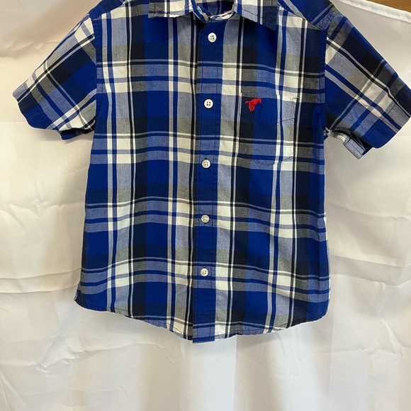 Wrangler Blue and White Plaid & Nautica Button Down Long Sleeve Shirt - Picture 2 of 13
